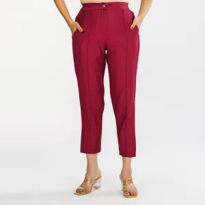 Womens Ethnic Maroon Pant