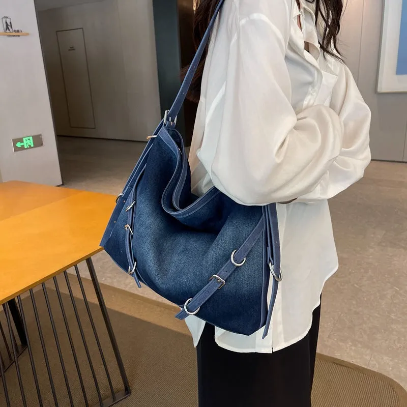 Women's Korean Style Large Capacity Retro Gradient Bags