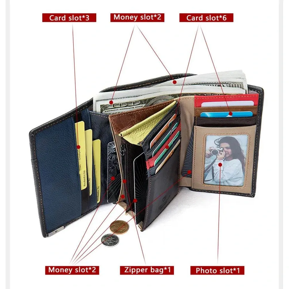 Women’s Leather Hand Purse Short Wallets Evening Clutch Mobile Phone Bag