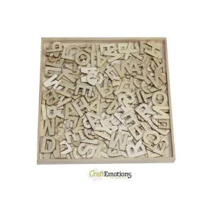 Wooden Ornament Decorations Embellishments Toppers Large Size Basic Alphabets