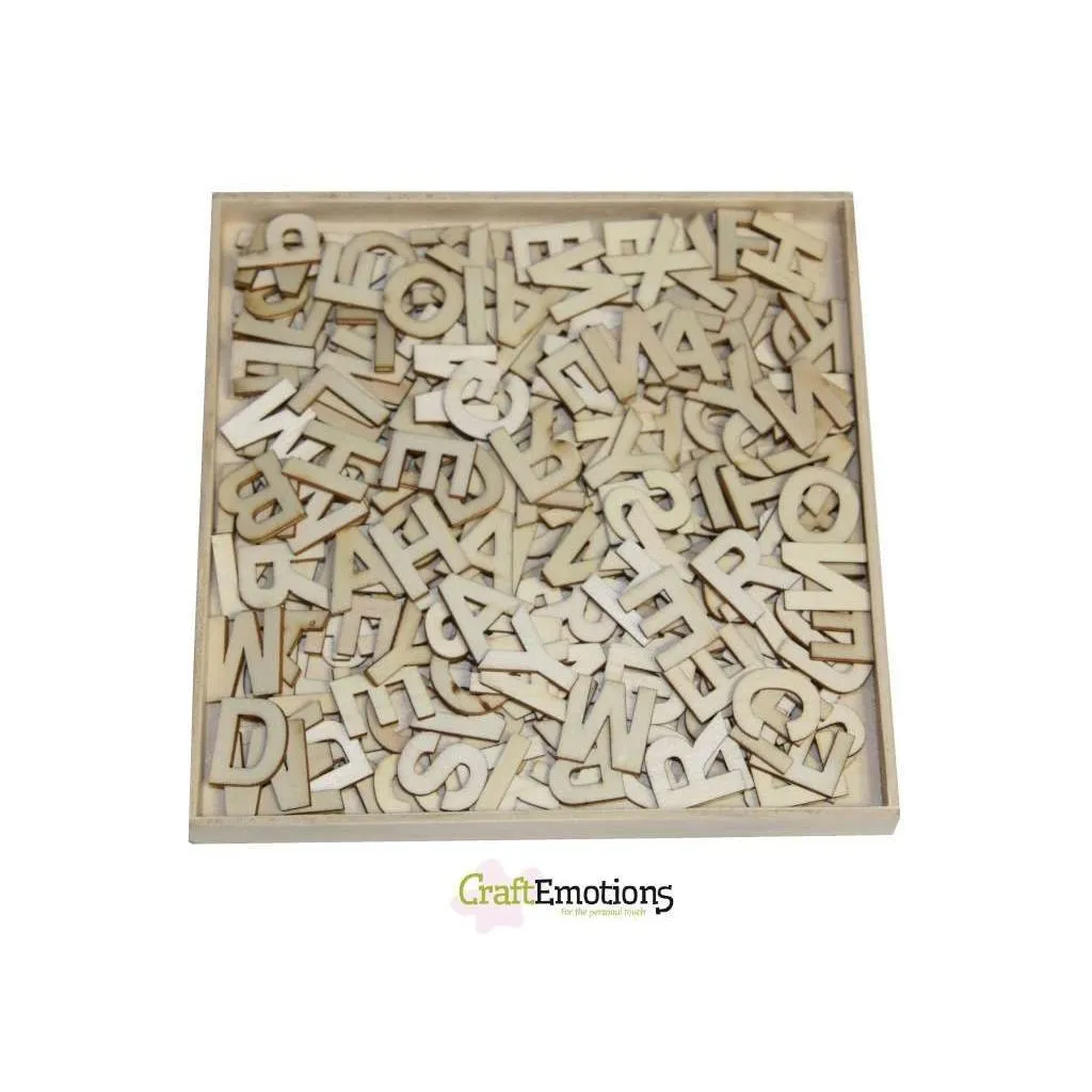 Wooden Ornament Decorations Embellishments Toppers Large Size Basic Alphabets