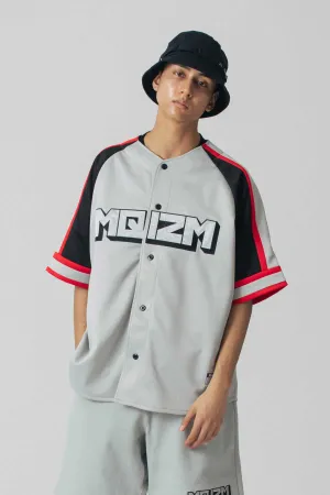 XLARGE × MQ BASEBALL SHIRT - GREY