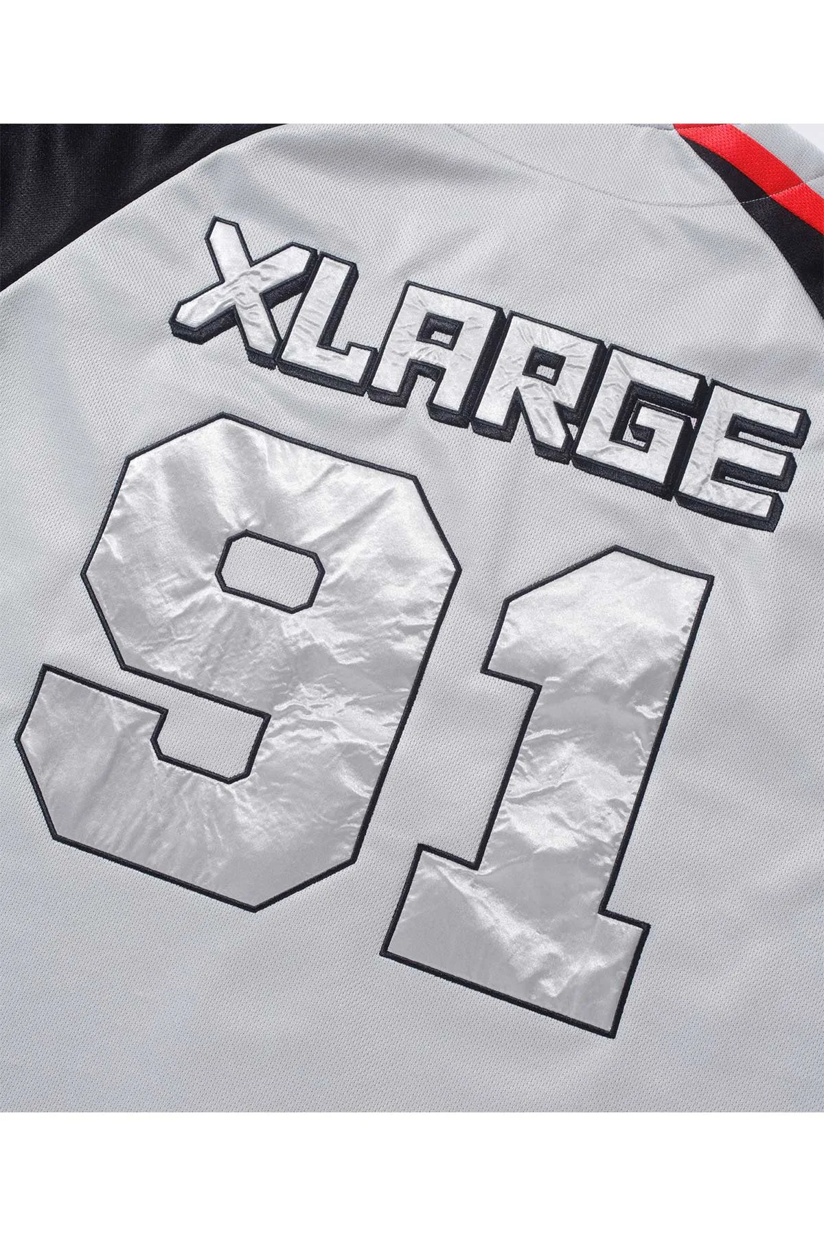 XLARGE × MQ BASEBALL SHIRT - GREY