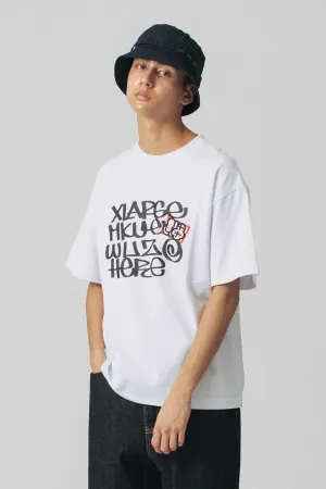 XLARGE × MQ WAS HERE TEE - WHITE