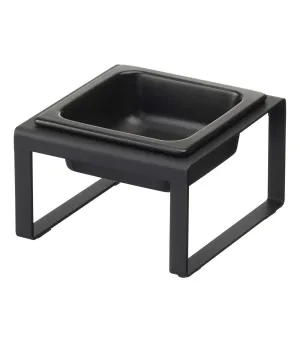 Yamazaki Home - Single Pet Food Bowl- Steel   Ceramic/ Tall