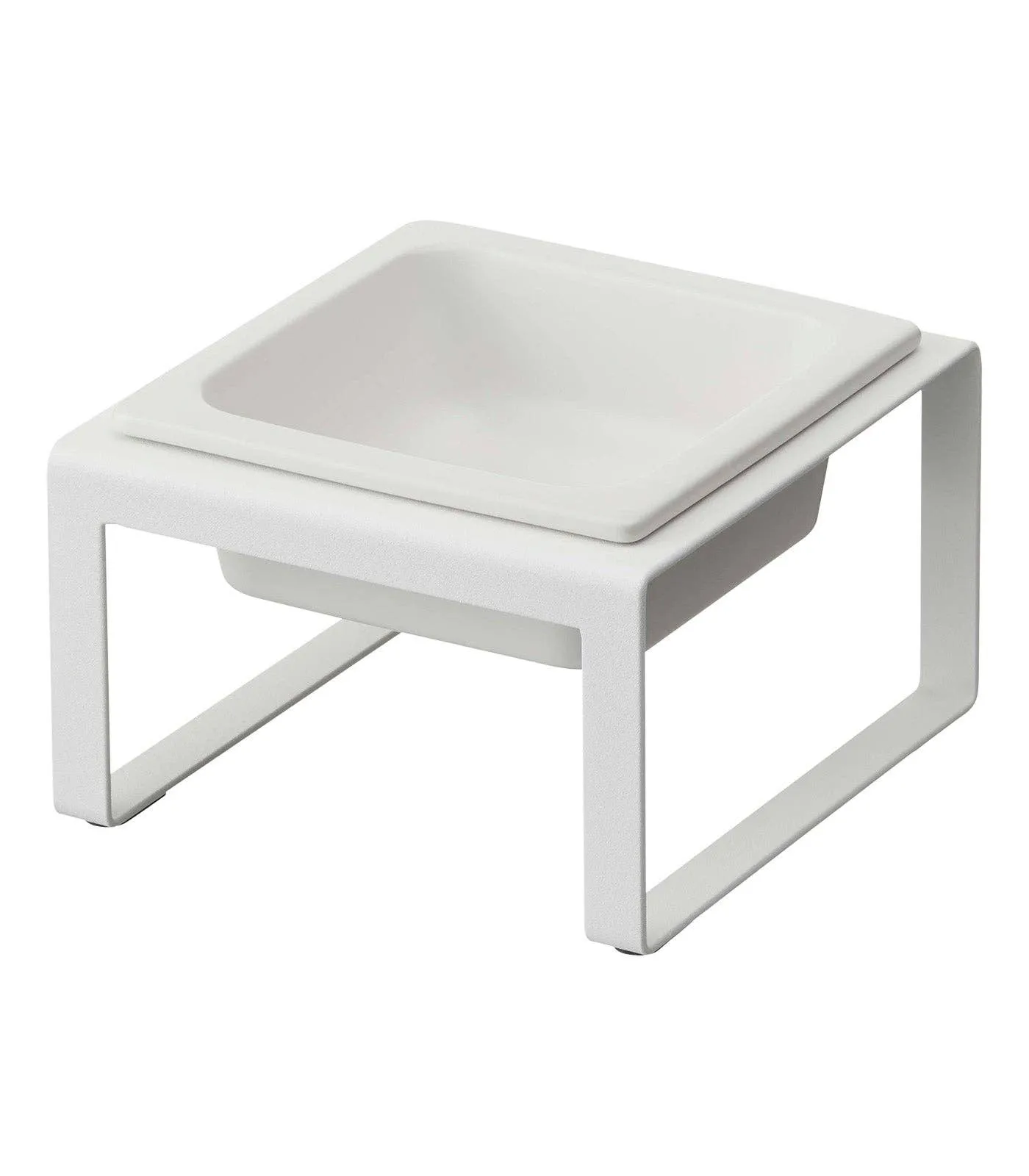 Yamazaki Home - Single Pet Food Bowl- Steel   Ceramic/ Tall