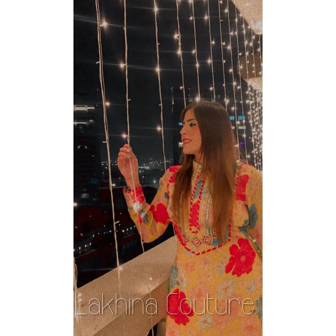 Yellow Floral Suit