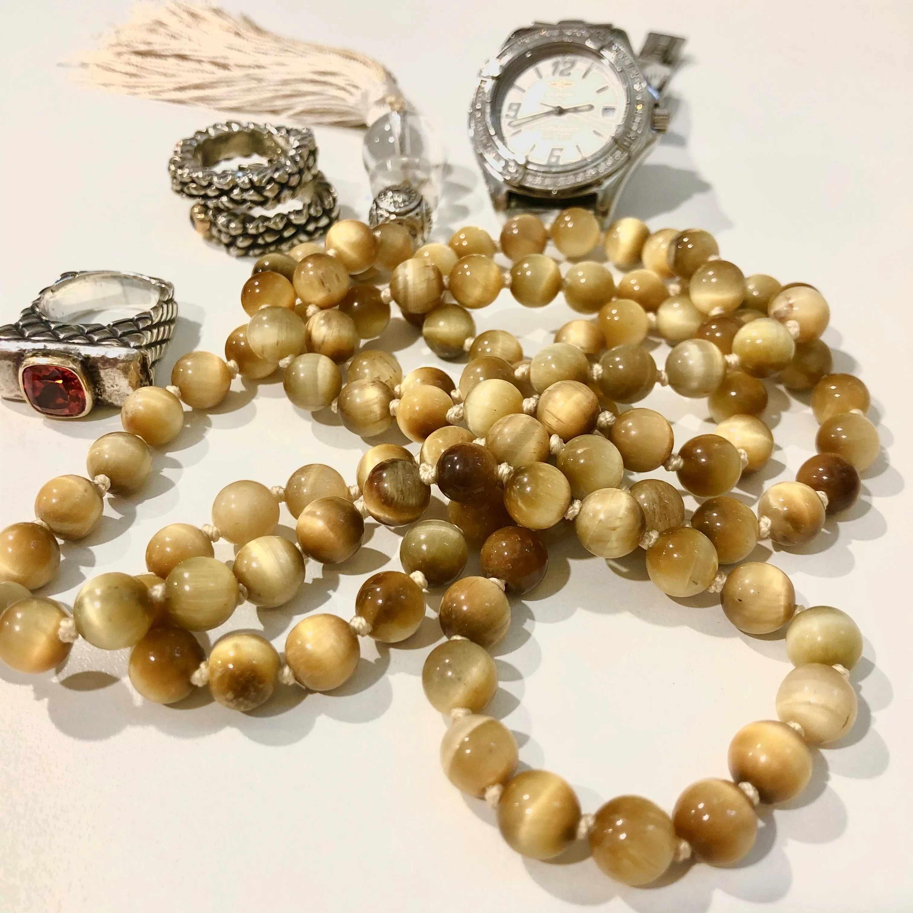 Yellow Tiger's Eye Mala