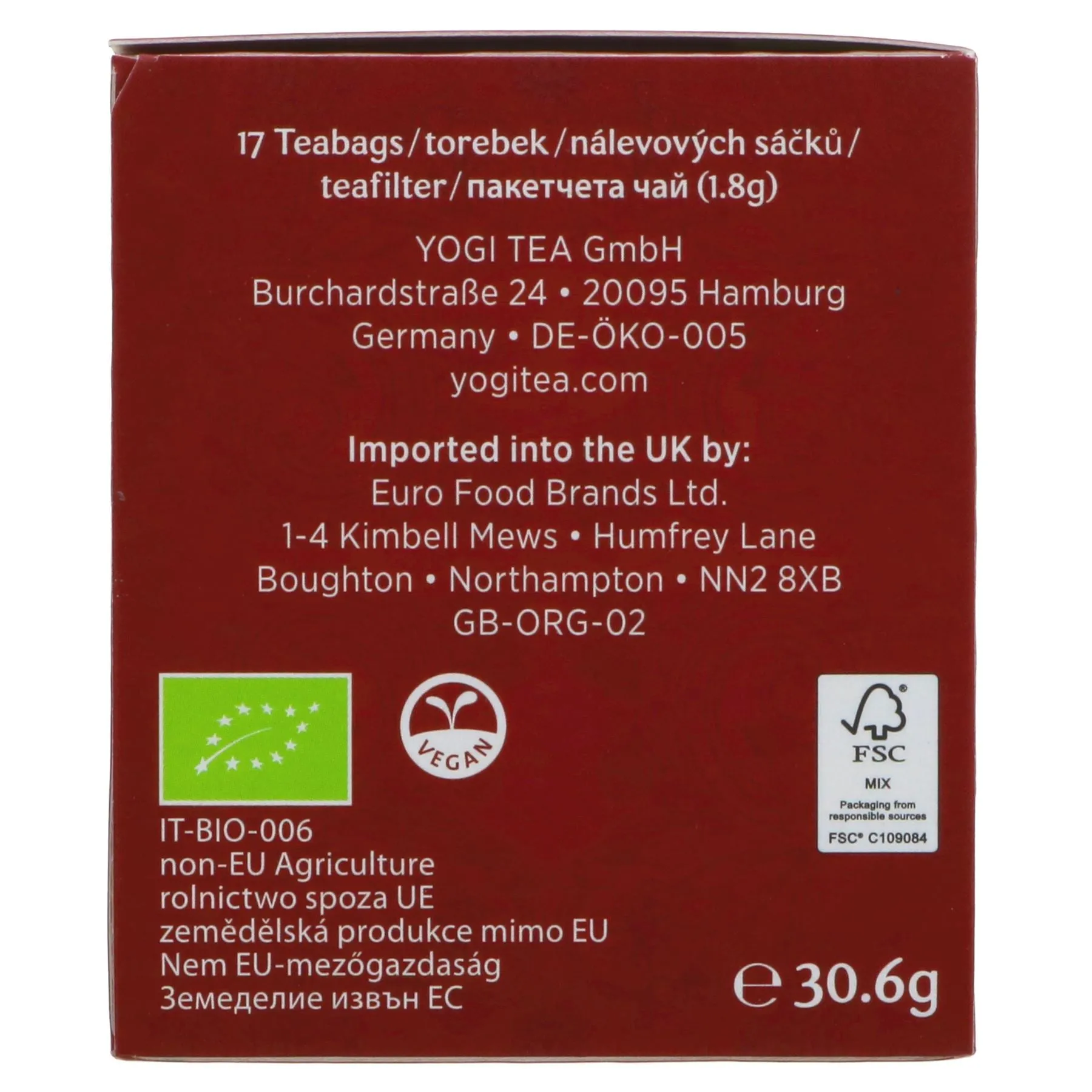 Yogi Tea | Echinacea - Echinacea, Rooibos, Caradmom | 17 bags
