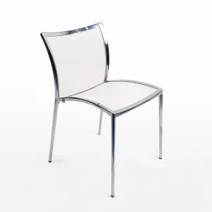 Zilli Stacking Chair In White