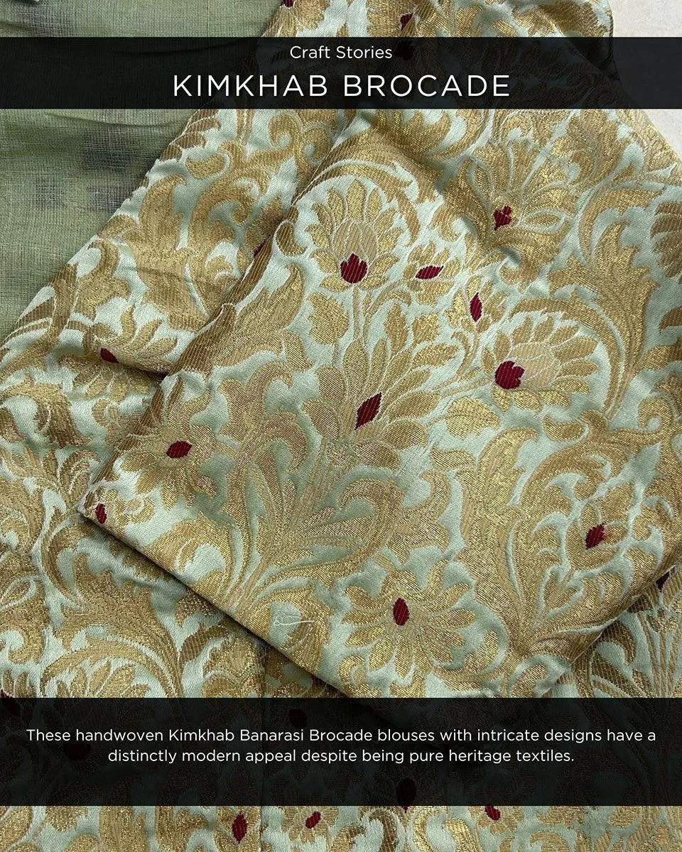 Zubeyda Khimkab Brocade Blouse - Nargiz